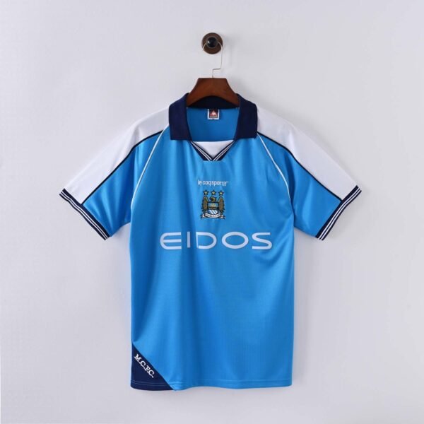 Camisa Retrô Manchester City Home Versão Torcedor 1999/01 - Imagem 2
