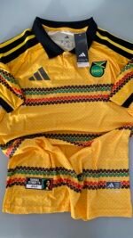 Camisa Jamaica Home Copa do Mundo 2026 Bob Marley Jogador Amarela Adidas - Imagem 11