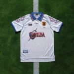 Camisa Retrô Clássica Seleção Japão Away Zelda 1998 Branca