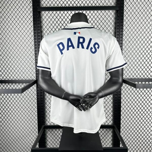 Camisa PSG Paris Saint-Germain Baseball MLB 2026 Branca Nike - Imagem 2