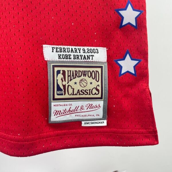Camiseta Regata NBA All-Star Kobe Bryant 8 Mitchell & Ness Vermelha 2003 - Imagem 4