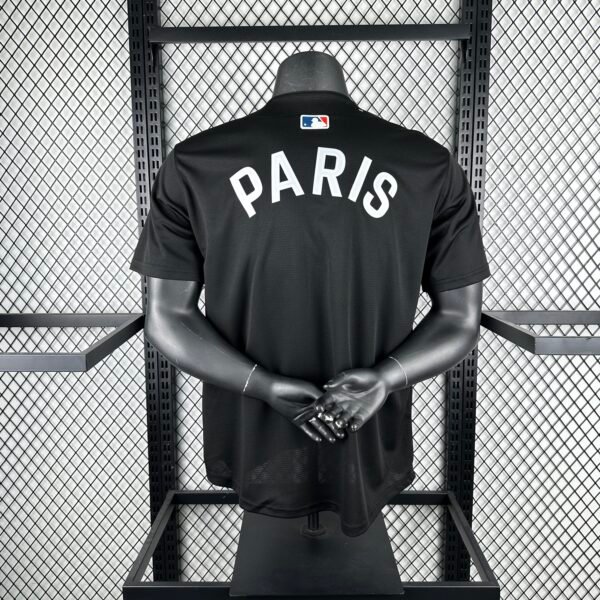 Camisa PSG Paris Saint-Germain Baseball MLB 2026 Preta Nike - Imagem 2