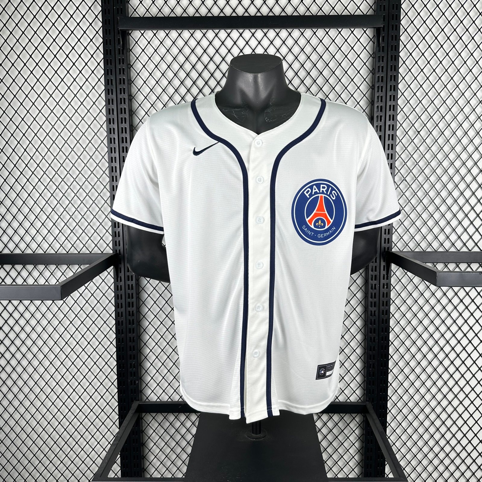 Camisa PSG Paris Saint-Germain Baseball MLB 2026 Branca Nike
