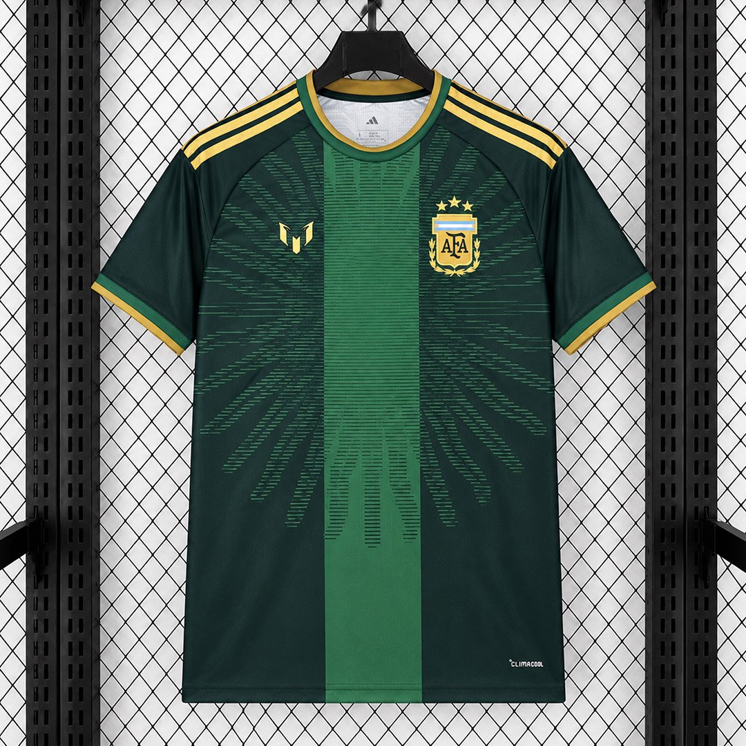 2026-Argentina-MESSI-Tribute-Goalkeeper-Soccer-Jersey-1 Camisa Seleção Argentina Goleiro Versão Torcedor Messi - Imagem 1