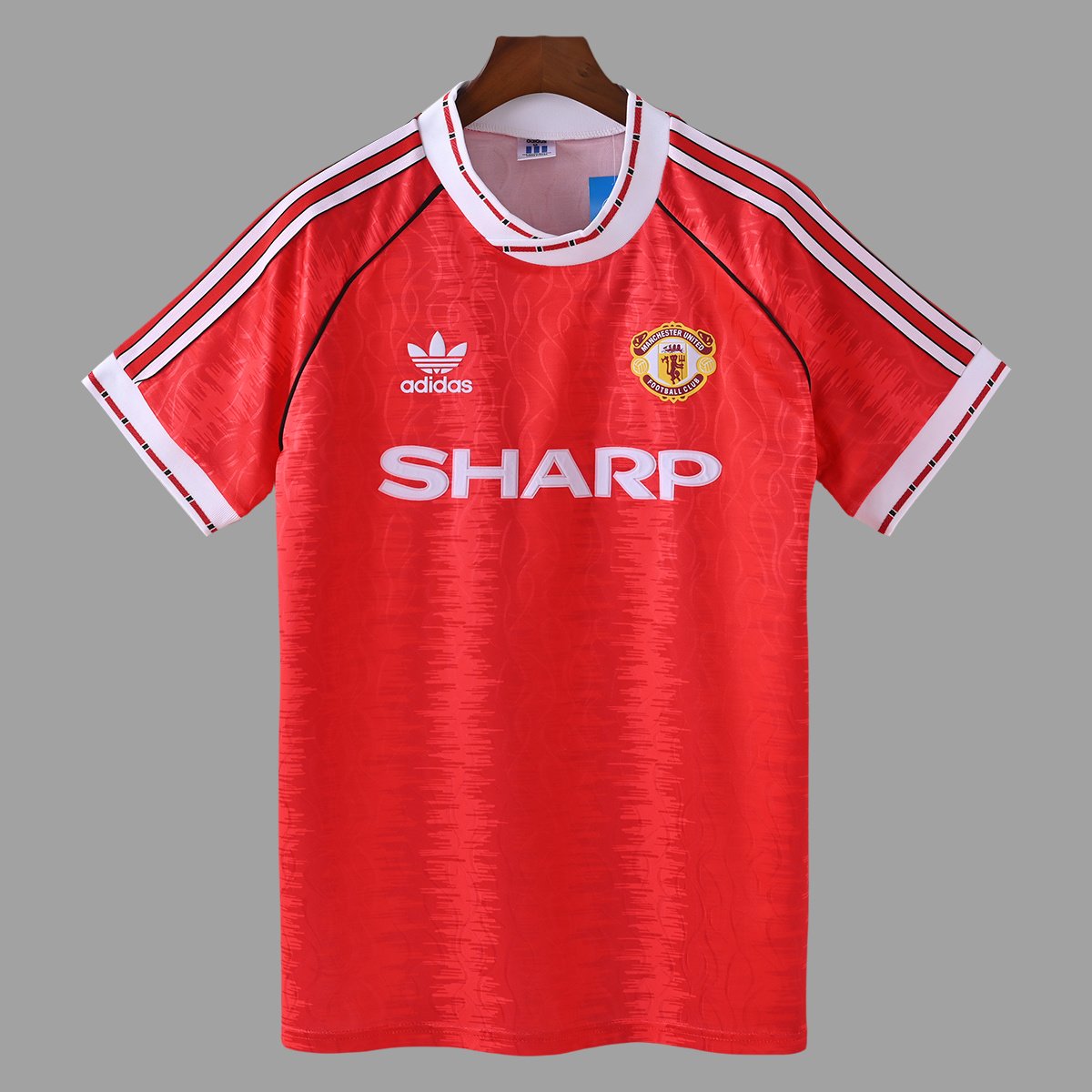 90_92 Manchester United Home Retro Soccer Jersey 0_ZT Camisa Retrô Manchester United Home 1990/1992 Adidas - Imagem 1
