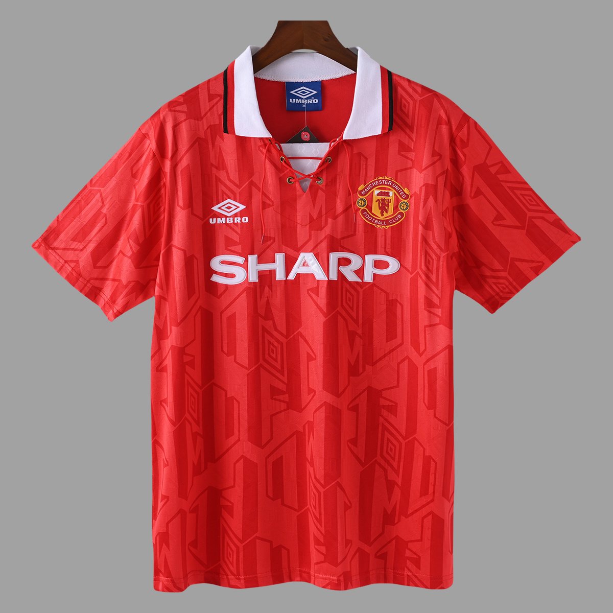 92_94 Manchester United Home Retro Soccer 0_ZT Camisa Retrô Manchester United Home 1992/1994 Umbro - Imagem 1