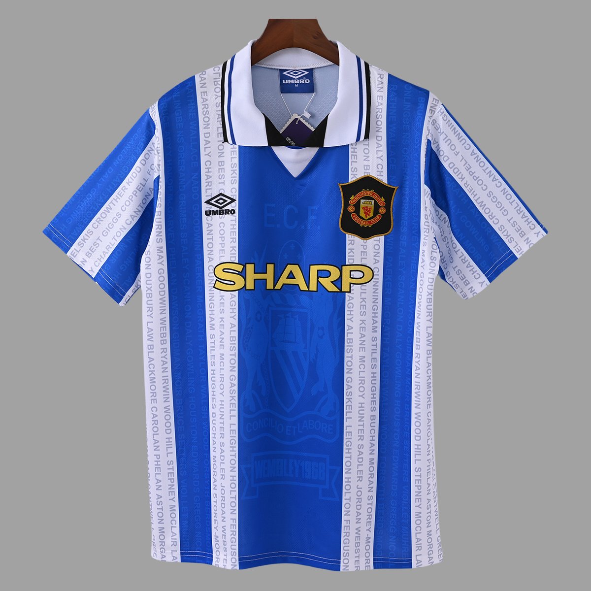 94_96 Manchester United Third Retro Soccer 0_ZT Camisa Retrô Manchester United Away 1994/1996 Umbro - Imagem 1