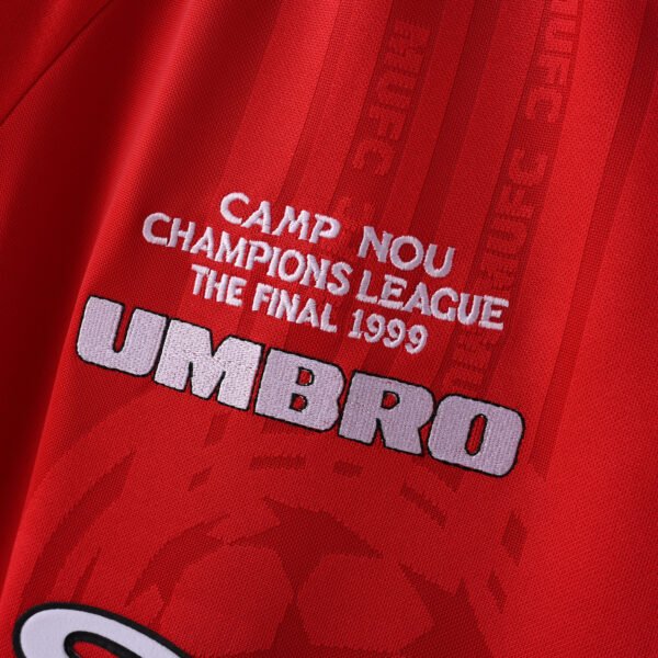 Camisa Retrô Manchester United Home Final Champions 1998/1999 Umbro - Imagem 4