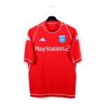 Camisa Retrô Auxerre Third Versão Torcedor Djibril Cissé 9 2003/04 Vermelha Kappa