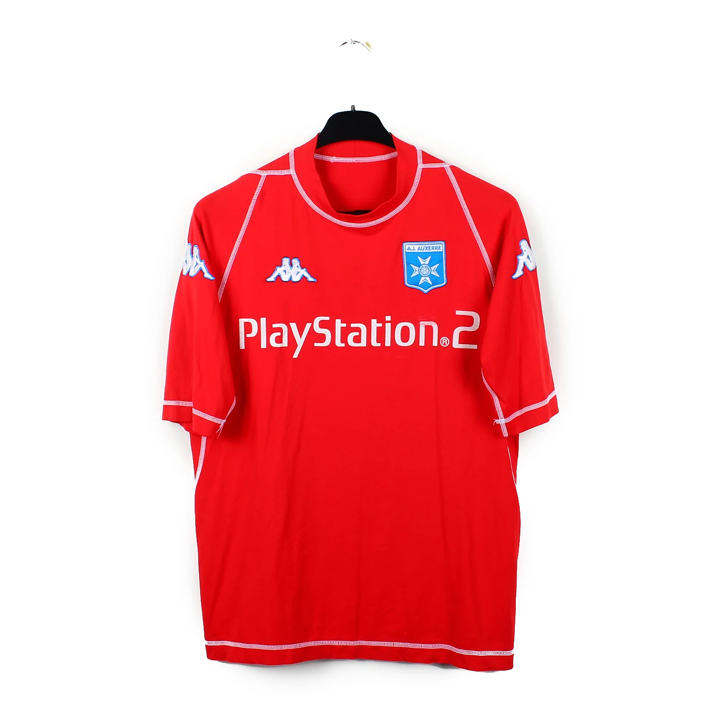 ogz_21759293-a6e8-432c-b53f-b1a55fa3e3b7 Camisa Retrô Auxerre Third Versão Torcedor Djibril Cissé 9 2003/04 Vermelha Kappa - Imagem 1